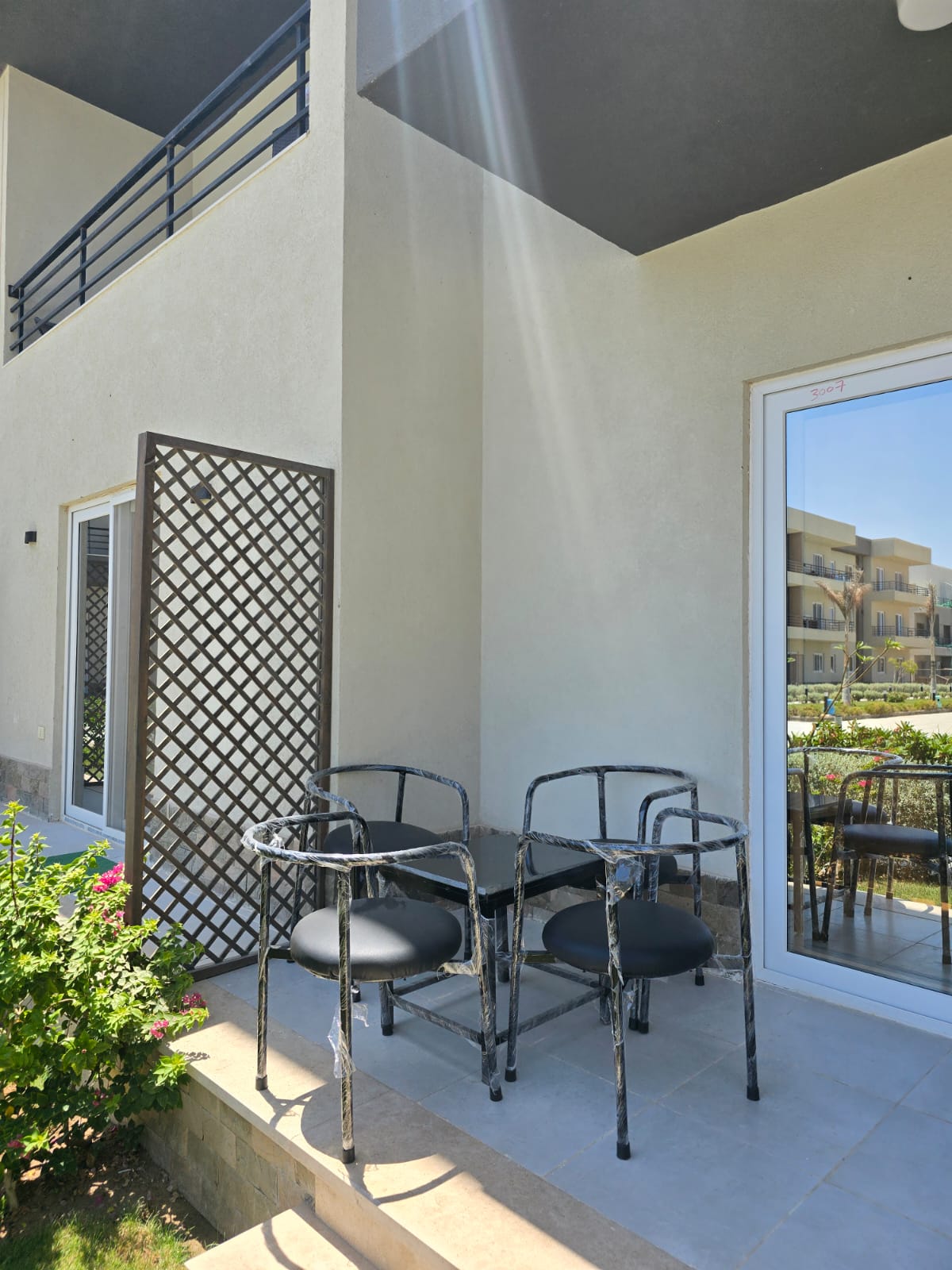Private furnished chalet terrace